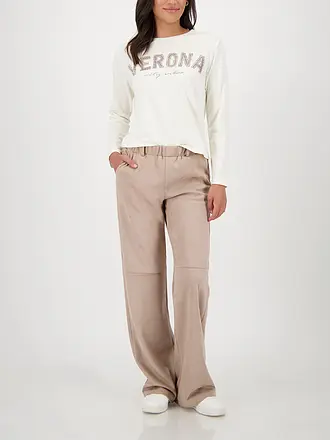 MONARI | Hose in Lederoptik | camel
